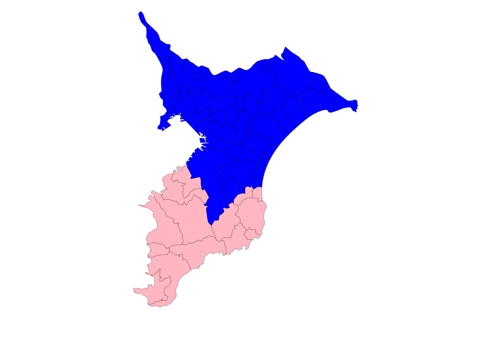 千葉　白地図